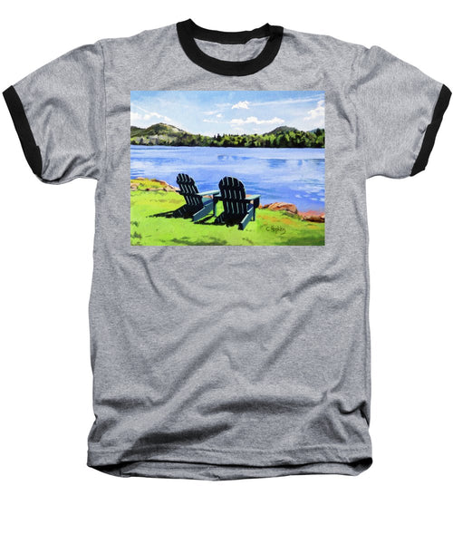 Mirror Lake Lake Placid New York - Baseball T-Shirt