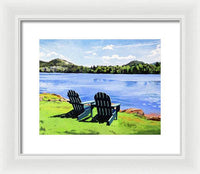 Mirror Lake Lake Placid New York - Framed Print