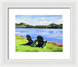 Mirror Lake Lake Placid New York - Framed Print