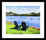 Mirror Lake Lake Placid New York - Framed Print