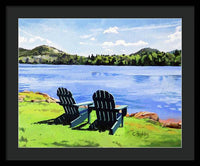 Mirror Lake Lake Placid New York - Framed Print