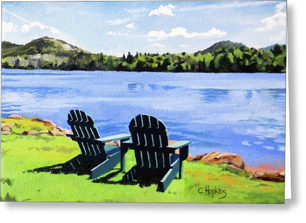 Mirror Lake Lake Placid New York - Greeting Card