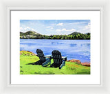 Mirror Lake Lake Placid New York - Framed Print