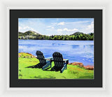 Mirror Lake Lake Placid New York - Framed Print