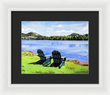 Mirror Lake Lake Placid New York - Framed Print