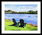 Mirror Lake Lake Placid New York - Framed Print