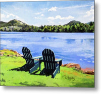 Mirror Lake Lake Placid New York - Metal Print