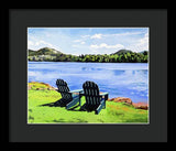 Mirror Lake Lake Placid New York - Framed Print