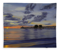 Naples Pier Naples Florida - Blanket