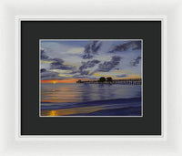 Naples Pier Naples Florida - Framed Print