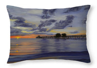 Naples Pier Naples Florida - Throw Pillow