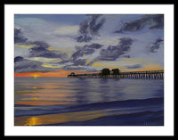 Naples Pier Naples Florida - Framed Print