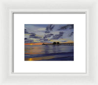 Naples Pier Naples Florida - Framed Print