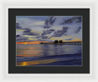 Naples Pier Naples Florida - Framed Print