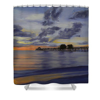 Naples Pier Naples Florida - Shower Curtain