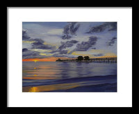 Naples Pier Naples Florida - Framed Print