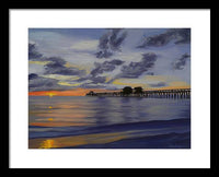 Naples Pier Naples Florida - Framed Print