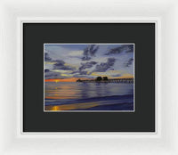 Naples Pier Naples Florida - Framed Print