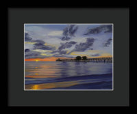 Naples Pier Naples Florida - Framed Print