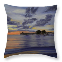 Naples Pier Naples Florida - Throw Pillow