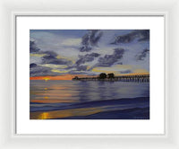 Naples Pier Naples Florida - Framed Print