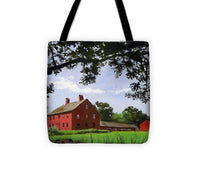 Nathan Hale Homestead Coventry Connecticut - Tote Bag