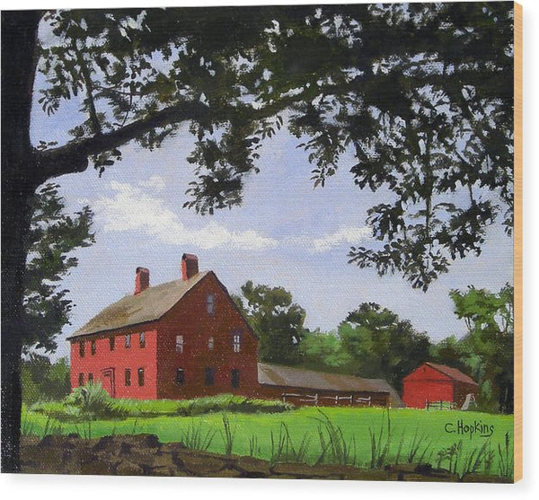 Nathan Hale Homestead Coventry Connecticut - Wood Print