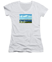 Newport Bridge Newport Rhode Island - Women's V-Neck