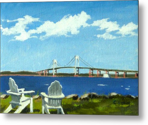 Newport Bridge Newport Rhode Island - Metal Print