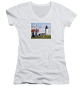 Nubble Lighthouse Maine - Women's V-Neck