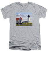 Nubble Lighthouse Maine - Men's V-Neck T-Shirt