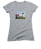 Nubble Lighthouse Maine - Women's V-Neck