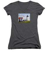 Nubble Lighthouse Maine - Women's V-Neck