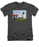 Nubble Lighthouse Maine - Men's V-Neck T-Shirt