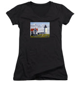 Nubble Lighthouse Maine - Women's V-Neck