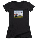 Nubble Lighthouse Maine - Women's V-Neck