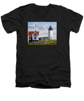 Nubble Lighthouse Maine - Men's V-Neck T-Shirt