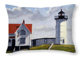 Nubble Lighthouse Maine - Throw Pillow