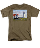 Nubble Lighthouse Maine - Men's T-Shirt  (Regular Fit)