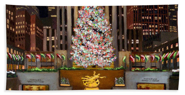 Rockefeller Center - New York City - Bath Towel