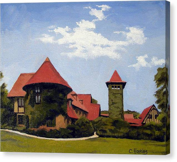 Saint Clements Castle Portland Connecticut - Canvas Print