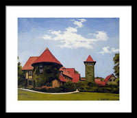 Saint Clements Castle Portland Connecticut - Framed Print