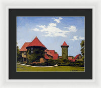 Saint Clements Castle Portland Connecticut - Framed Print