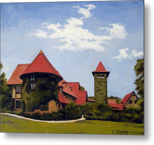 Saint Clements Castle Portland Connecticut - Metal Print