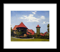 Saint Clements Castle Portland Connecticut - Framed Print