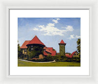 Saint Clements Castle Portland Connecticut - Framed Print