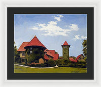 Saint Clements Castle Portland Connecticut - Framed Print