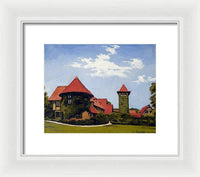 Saint Clements Castle Portland Connecticut - Framed Print