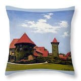 Saint Clements Castle Portland Connecticut - Throw Pillow