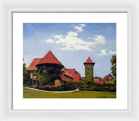 Saint Clements Castle Portland Connecticut - Framed Print